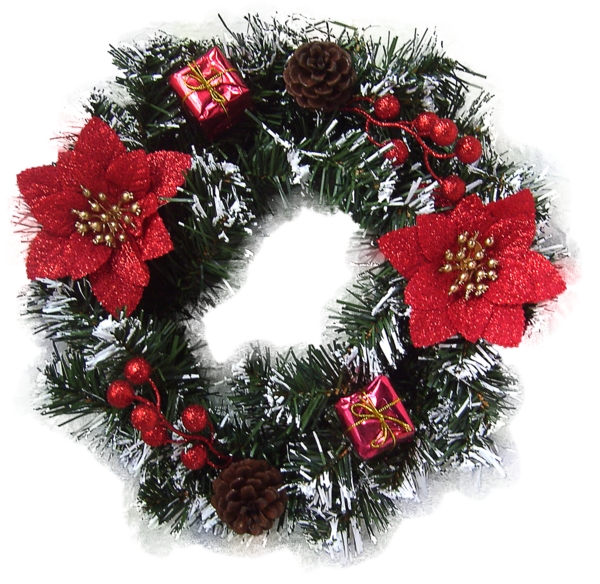 Transparent Wreath Flower Christmas Ornament Christmas Decoration for Christmas