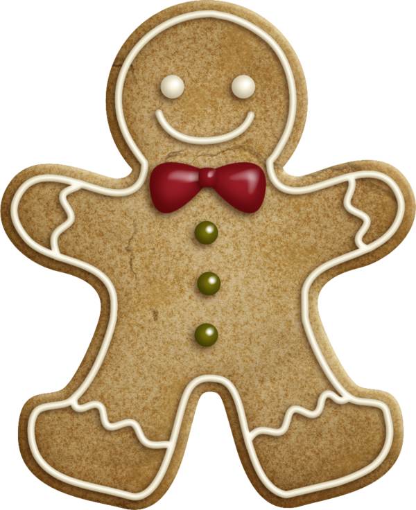 Transparent Gingerbread Man Gingerbread Christmas Cookie Christmas Ornament Food for Christmas