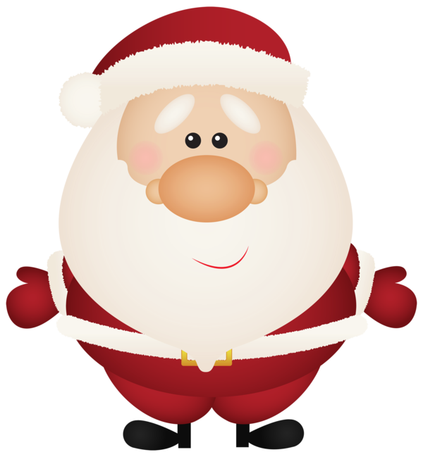 Transparent Santa Claus Cartoon Animation Christmas Ornament Holiday for Christmas