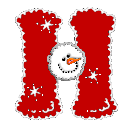 Transparent Christmas Santa Claus Alphabet Sticker for Christmas
