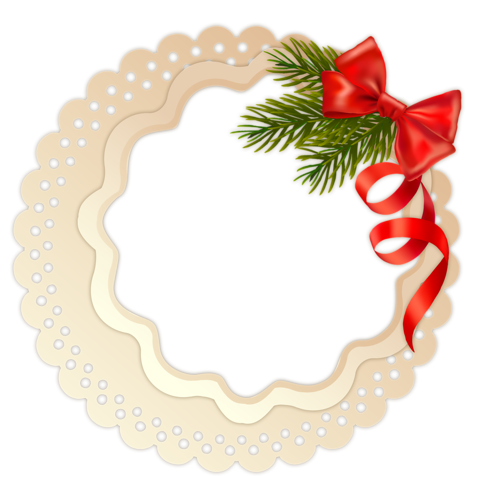 Transparent Christmas Ornament Wreath Floral Design Flower for Christmas