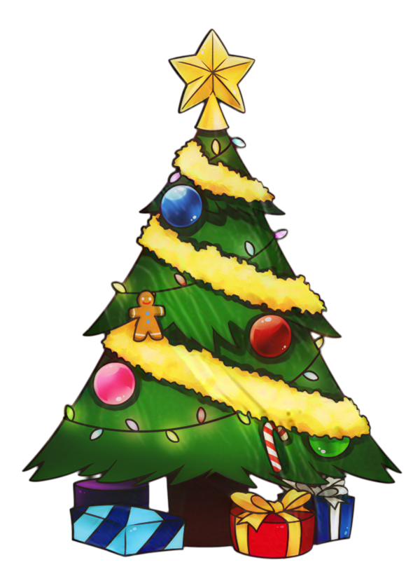 Transparent Santa Claus Christmas Day Clip Art Christmas Christmas Tree Oregon Pine for Christmas