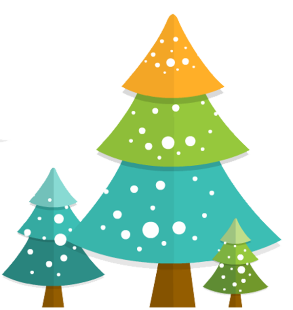 Transparent Christmas Tree Winter Computer Graphics Fir Pine Family for Christmas