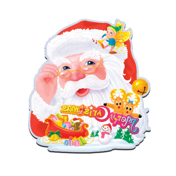 Transparent Santa Claus Christmas T Shirt Holiday Christmas Ornament for Christmas