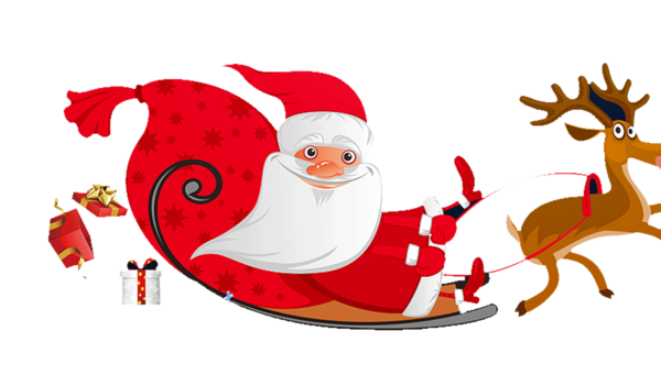 Transparent Santa Claus Reindeer Flight Snowman Christmas Ornament for Christmas