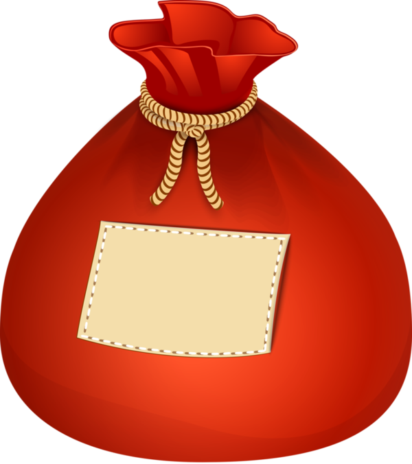 Transparent Santa Claus Gunny Sack Gift Christmas Decoration Christmas Ornament for Christmas