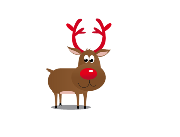 Transparent Rudolph Elk Santa Claus Christmas Ornament Deer for Christmas