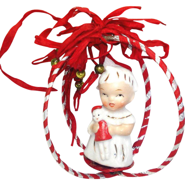 Transparent Christmas Ornament Doll Figurine Christmas for Christmas