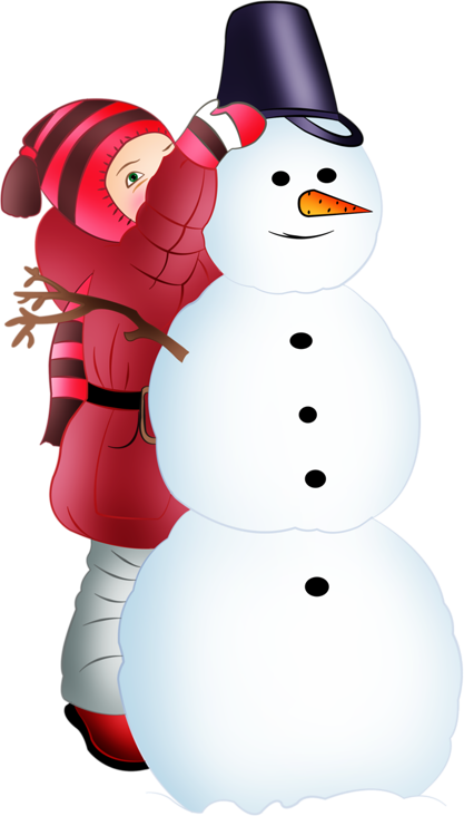 Transparent Snowman Winter Child Christmas Ornament for Christmas