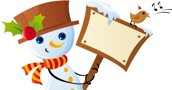 Transparent Christmas Happiness Gift Cartoon Snowman for Christmas