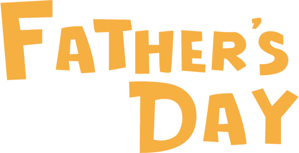 Transparent Fathers Day Text Yellow for happy fathers day for Fathers Day