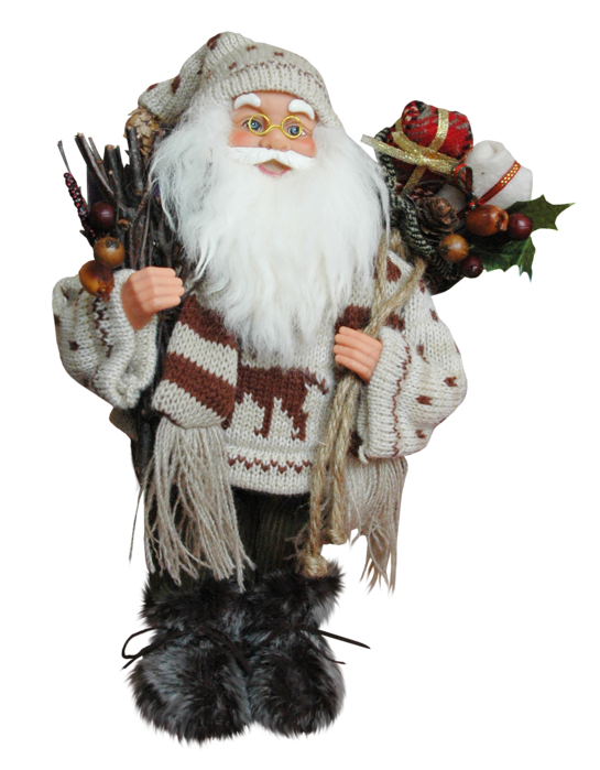 Transparent Santa Claus Ded Moroz Snegurochka Christmas Ornament for Christmas
