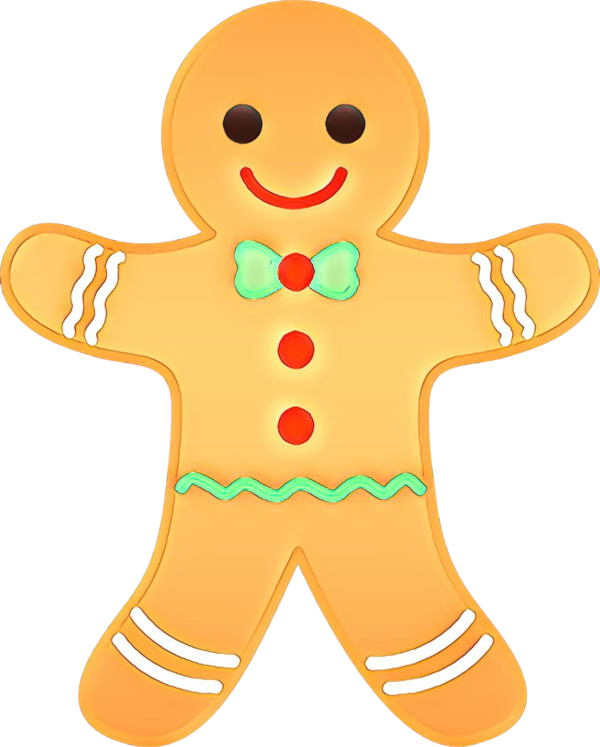 Transparent Gingerbread House Gingerbread Man Gingerbread Yellow for Christmas