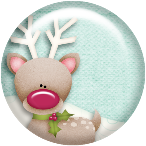 Transparent Reindeer Christmas Ornament Santa Claus Deer for Christmas