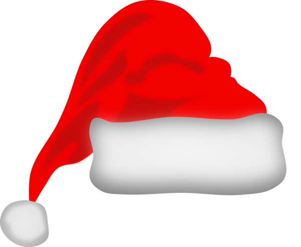 Transparent Santa Claus Christmas Christmas Ornament Hat Red for Christmas