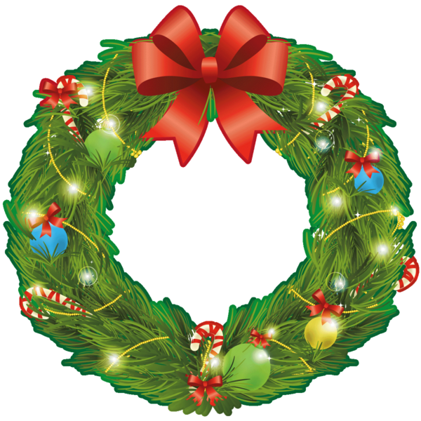 Transparent Garland Christmas Wreath Christmas Decoration for Christmas