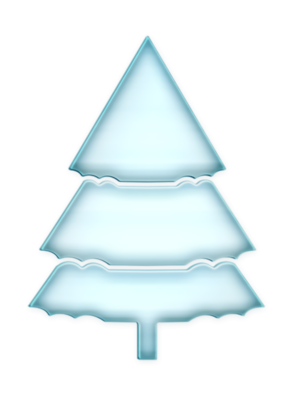 Transparent Christmas Tree Tree Triangle for Christmas
