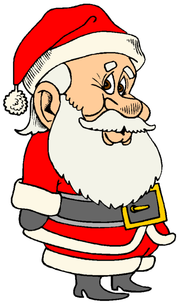Transparent Flashcard Santa Claus Ded Moroz Area Food for Christmas