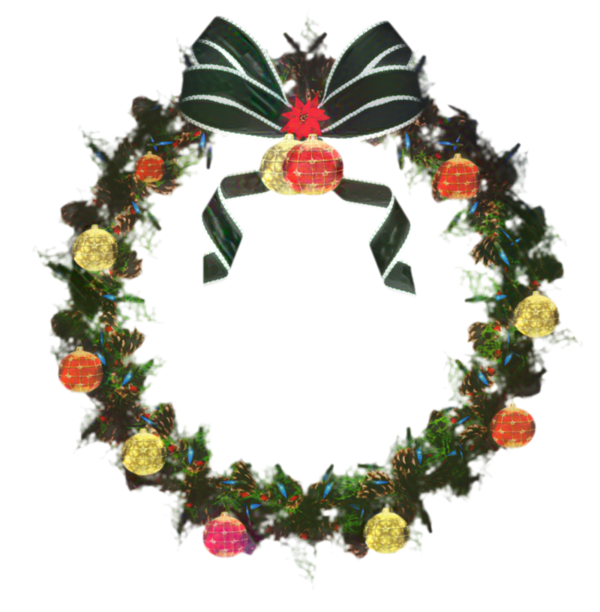 Transparent Wreath Christmas Decoration Christmas Day for Christmas
