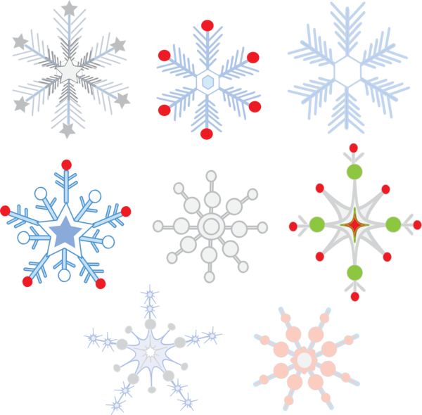 Transparent Snowflake Snow Christmas Christmas Decoration Flower for Christmas