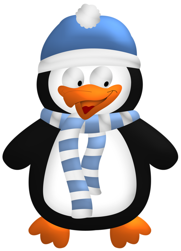 Transparent Penguin Christmas Day Santa Claus Bird for Christmas