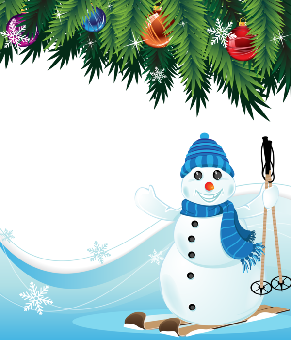 Transparent Snowman Christmas Winter Fir for Christmas