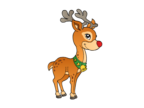 Transparent Rudolph Reindeer Deer for Christmas