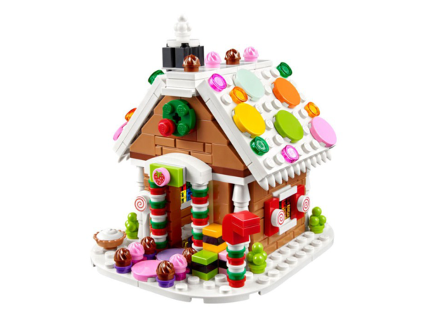 Transparent Gingerbread House Toy Lego Christmas Ornament for Christmas