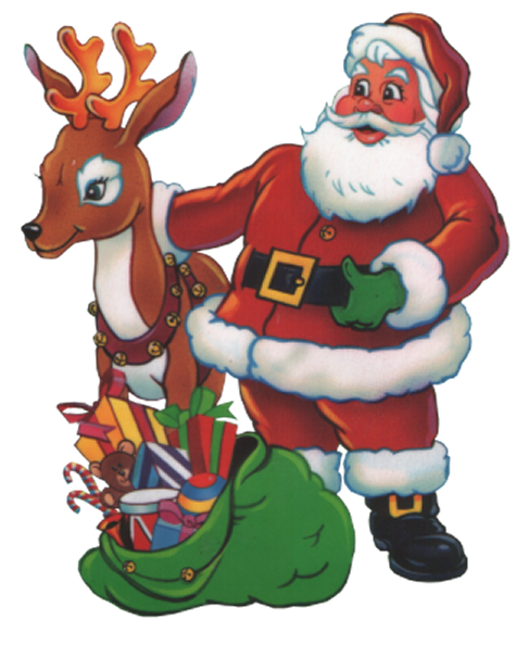 Transparent Reindeer Santa Claus Christmas Ornament Deer for Christmas
