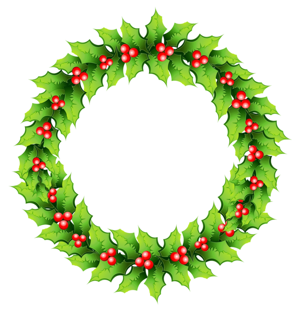 Transparent Wreath Aquifoliales Christmas Ornament Holly Christmas Decoration for Christmas