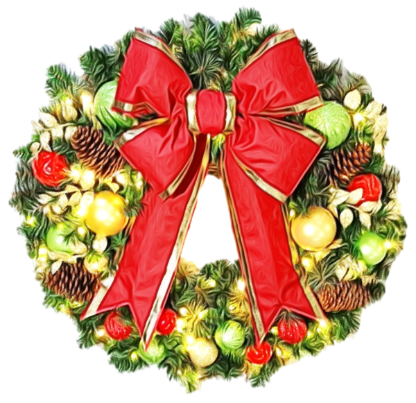 Transparent Wreath Christmas Day Christmas Decoration for Christmas