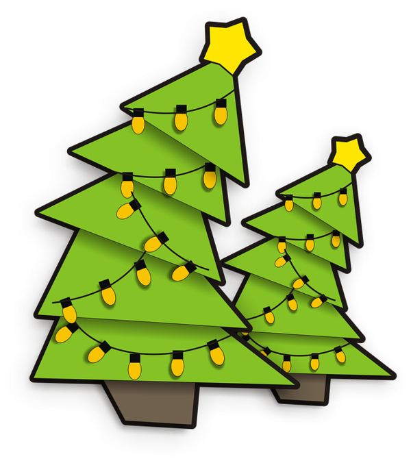 Transparent Pixel Pine Christmas Tree Fir Pine Family for Christmas