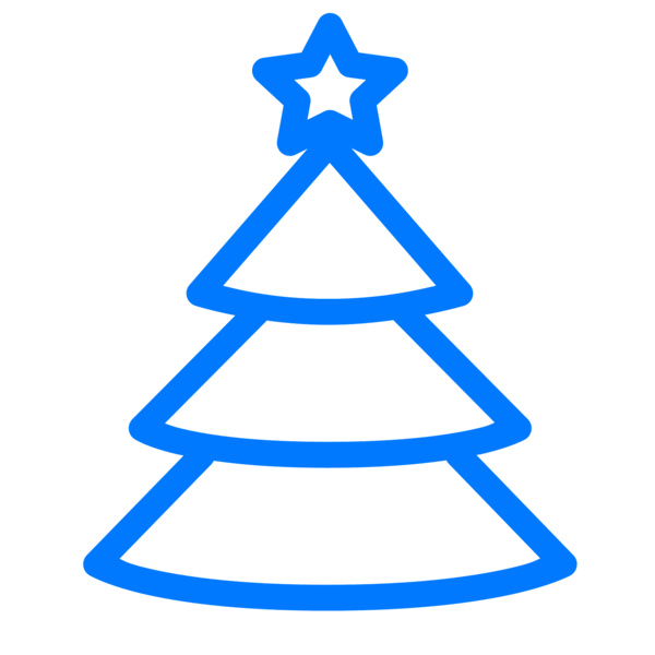 Transparent Christmas Tree Christmas Santa Claus Triangle Area for Christmas