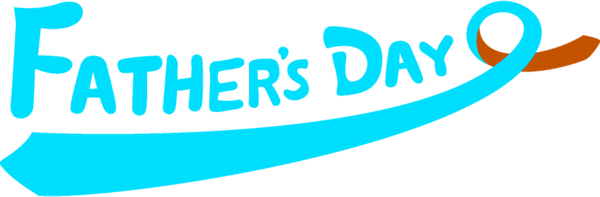 Transparent fathers-day Text Aqua Turquoise for happy fathers day for Fathers Day