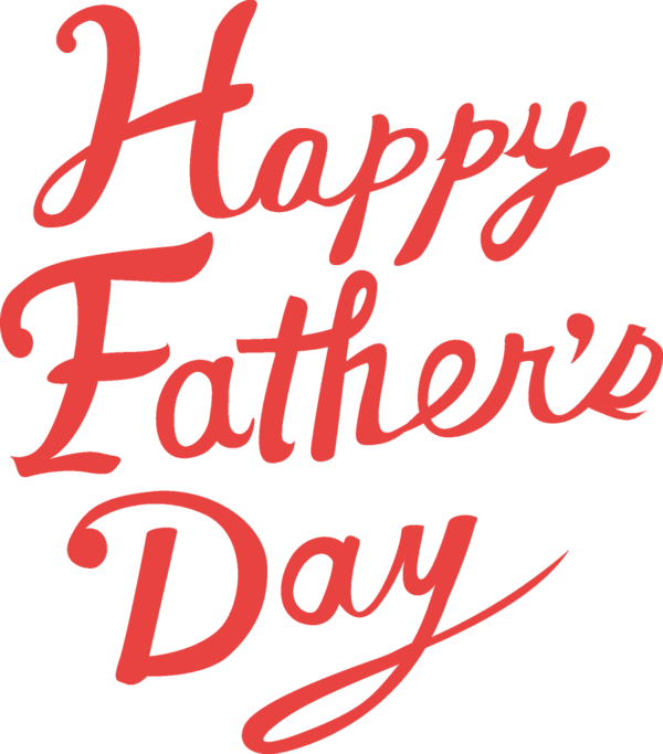 Transparent Fathers Day Font Text Calligraphy for happy fathers day for Fathers Day