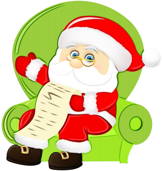 Transparent Santa Claus Cartoon Christmas for Christmas
