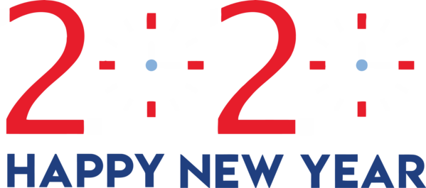 Transparent New Year 2020 Text Line Font for Happy New Year 2020 for New Year