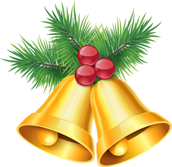 Transparent Bell Jingle Bell Christmas Ornament Fir Pine Family for Christmas