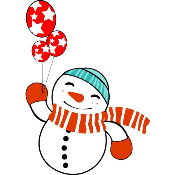 Transparent Christmas Snowman Christmas Tree Area for Christmas