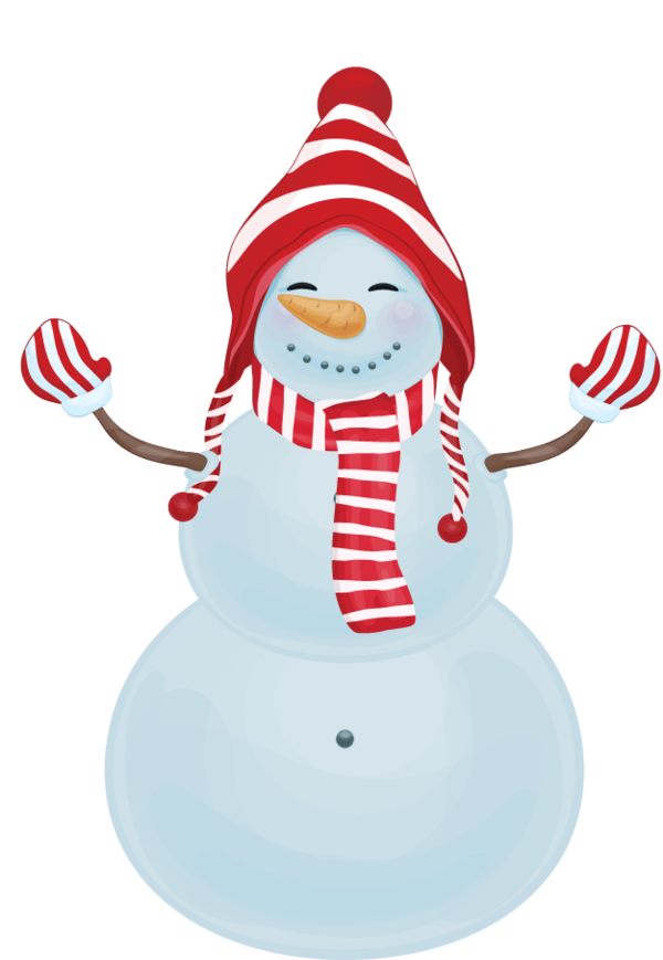 Transparent Snowman Icon Design Logo Christmas Ornament for Christmas