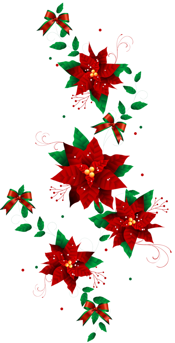 Transparent Christmas Flower Floral Design Fir Christmas Ornament for Christmas
