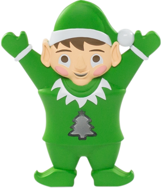 Transparent Elf Santa Claus Christmas Elf Green Mascot for Christmas