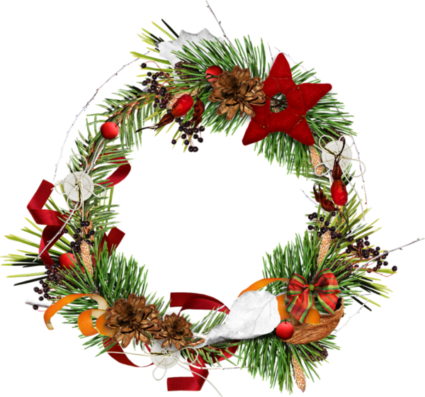 Transparent Wreath Christmas Ornament Twig Christmas Decoration for Christmas