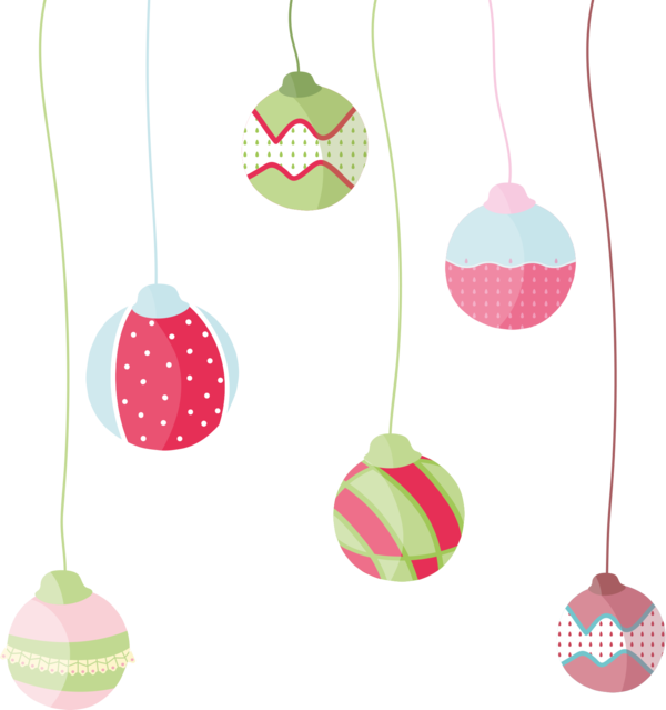 Transparent Christmas Christmas Ornament Christmas Lights Design Polka Dot for Christmas
