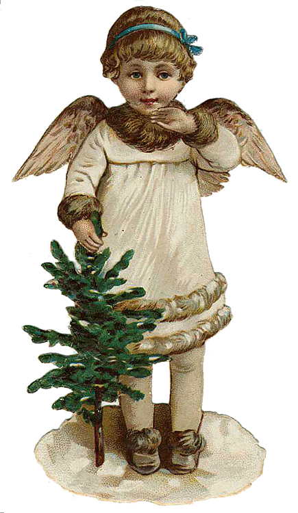Transparent Angel Christmas Victorian Era Figurine for Christmas