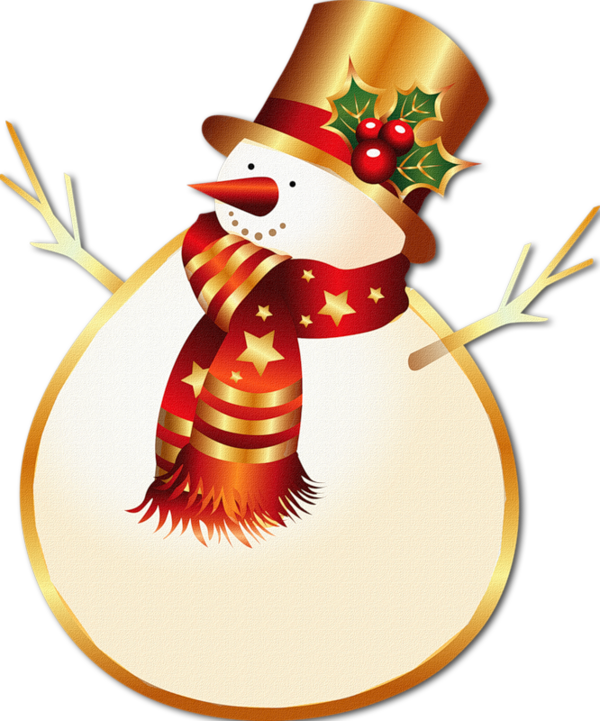 Transparent Santa Claus Snowman Christmas Day for Christmas