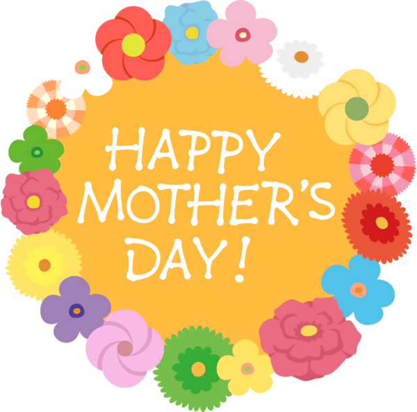 Transparent mothers-day Text Clip art Circle for Happy Mother's Day for Mothers Day