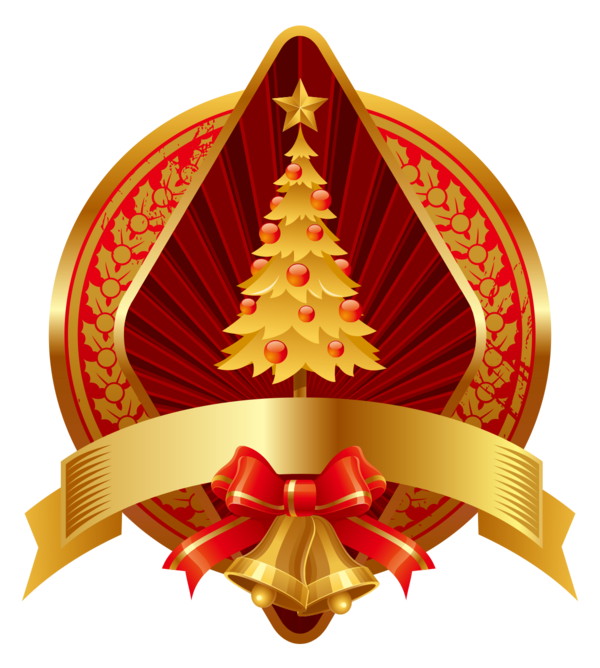Transparent Gold Christmas Ornament Jingle Bell Christmas Decoration for Christmas