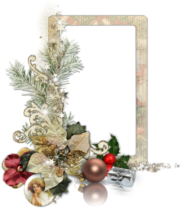 Transparent Picture Frames Computer Software Christmas Ornament Christmas Decoration for Christmas