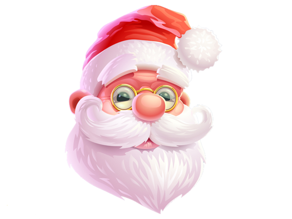 Transparent Santa Claus Christmas Animation Pink Christmas Ornament for Christmas